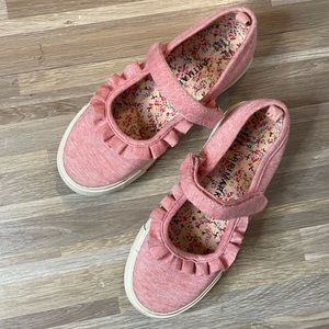Pink flats girls size 13